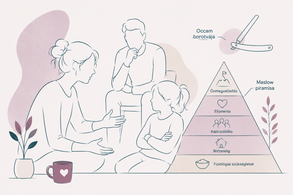 Hogyan segít nekünk a gyerekekkel kialakult konfliktusokban Occam borotvája és Maslow piramisa?